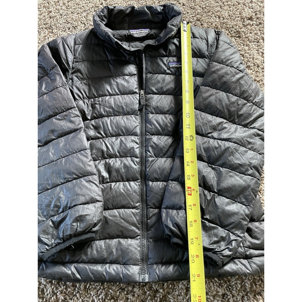 Patagonia Kids Size 10 Black Puffer Jacket Long Sleeve Full Zip - Picture 3 of 6